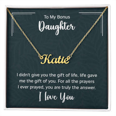 Custom Name Necklace - For Bonus Daughter