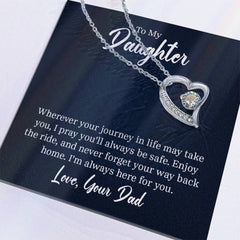 Forever Love Necklace - For Daughter From Dad